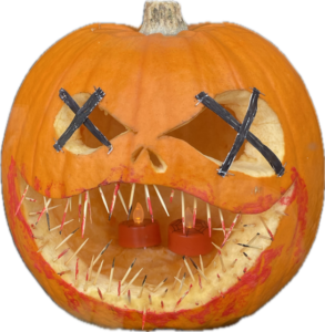 Cross Barbers in Linlithgow. Halloween Pumpkin Design Runner Up 2024